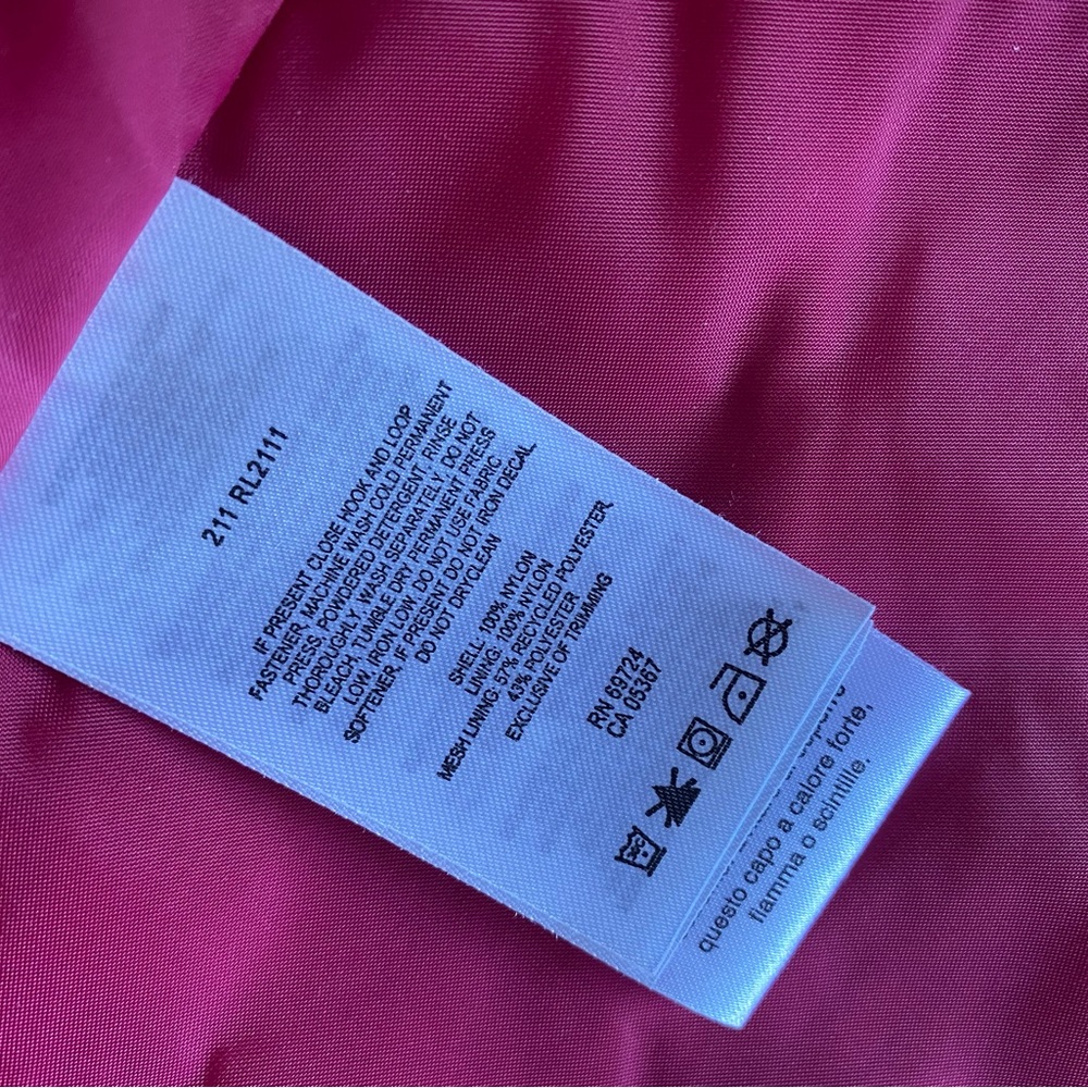 [Columbia] Burgundy and Pink Hooded Windbreaker - Picture 6 of 7